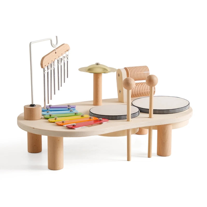 Musical set for children made of wood