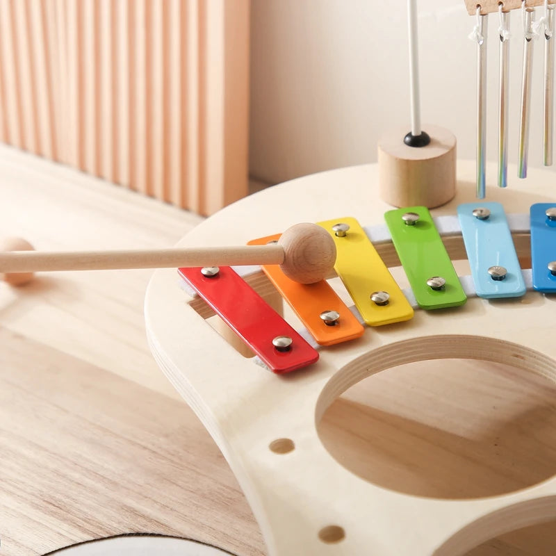 Tiny Tunes Music Table – Montessori Wooden Instrument Set