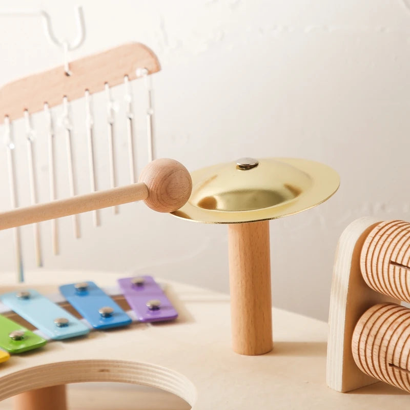 Tiny Tunes Music Table – Montessori Wooden Instrument Set