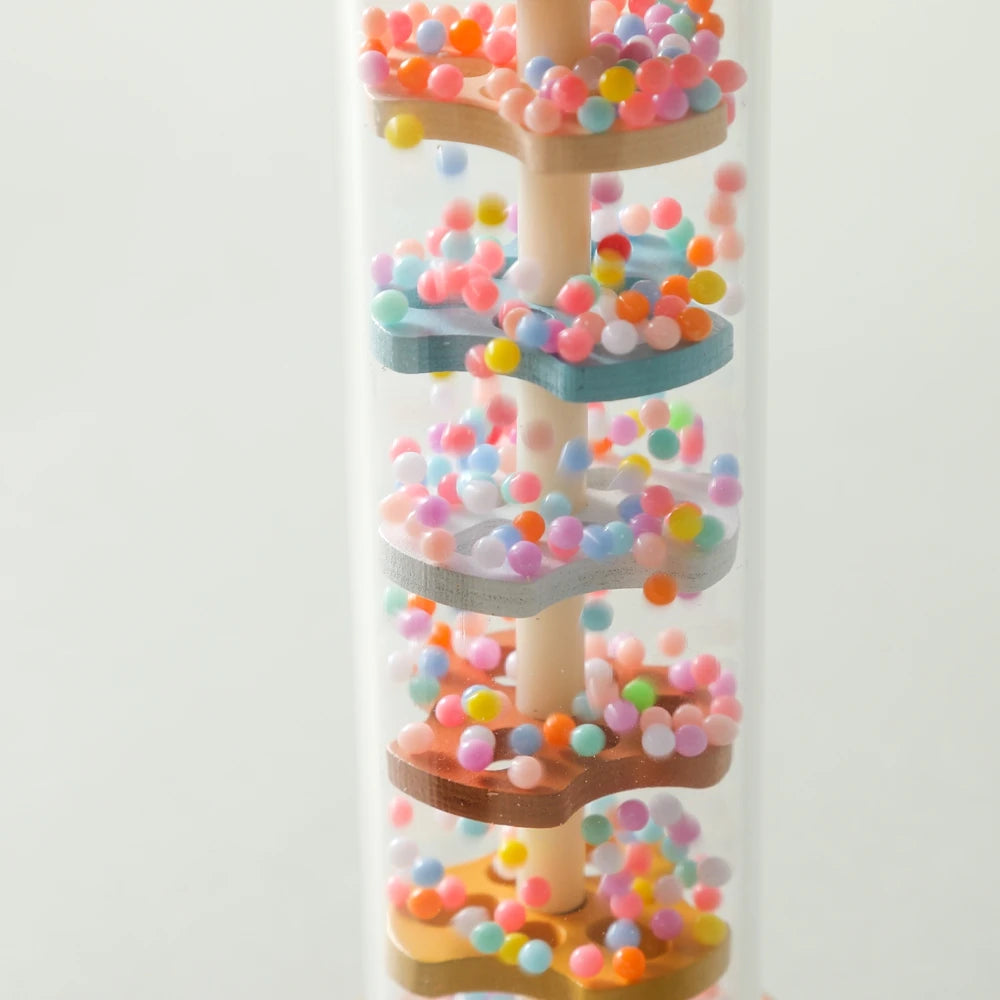Raindrop Rhythm Rattle – Montessori Wooden Rainmaker
